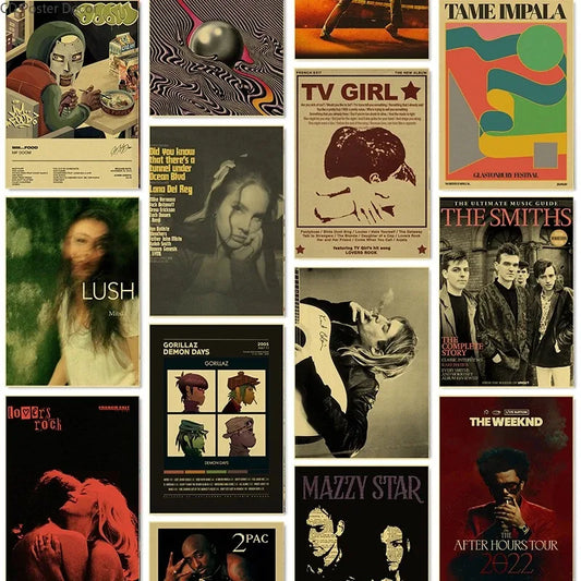 Retro Canvas Music Posters